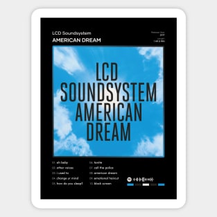 LCD Soundsystem - american dream Tracklist Album Sticker